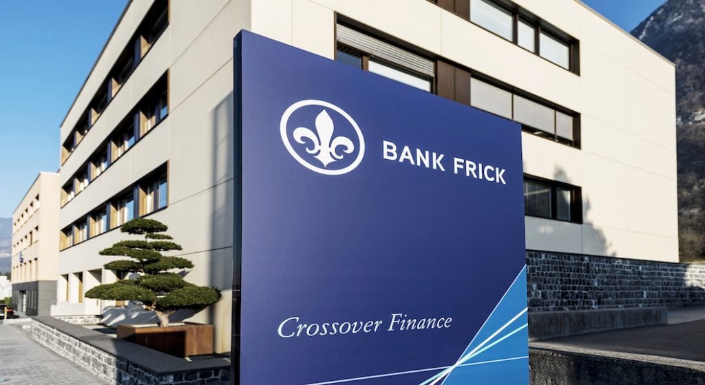 Liechtenstein Bank Frick pro cripto
