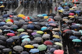 Protestatarii din Hong Kong